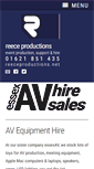 Mobile Screenshot of hire.reeceproductions.net